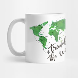 around the world apparel t-shirt design Mug